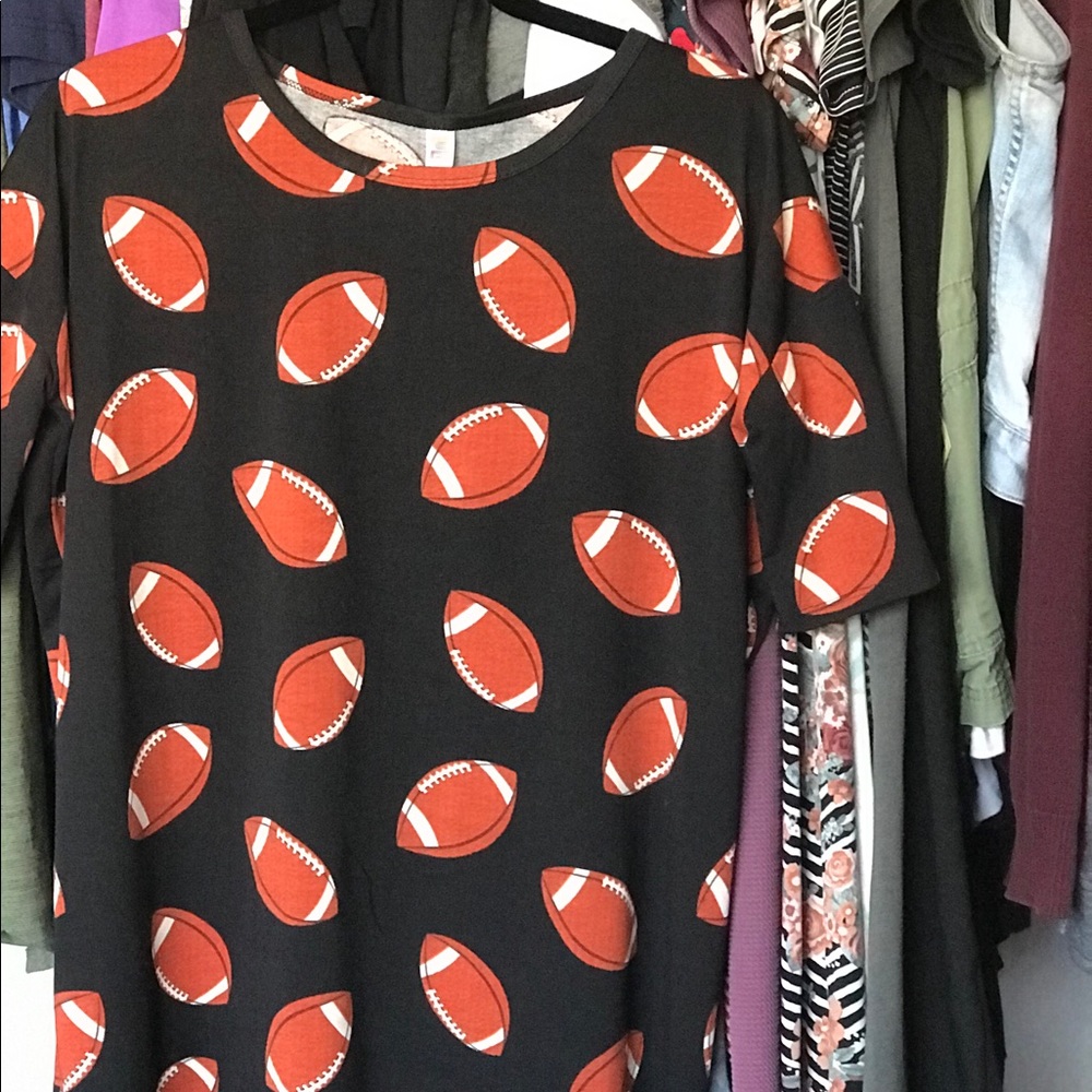 LulaRoe Football Irma Top